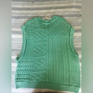 Free people NWT green sweater vest